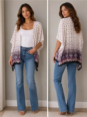 Lightweight Ivory sheer top